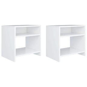 Vidaxl nachtkastjes 2 st 40x30x40 cm bewerkt hout wit