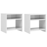 Vidaxl nachtkastjes 2 st 40x30x40 cm bewerkt hout wit