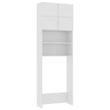 Vidaxl Waschmaschinenschrank 64x25.5x190 cm verarbeitetes Holz weiß