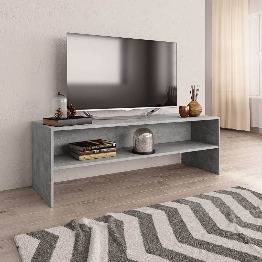 Vidaxl tv-meubel 120x40x40 cm bewerkt hout betongrijs