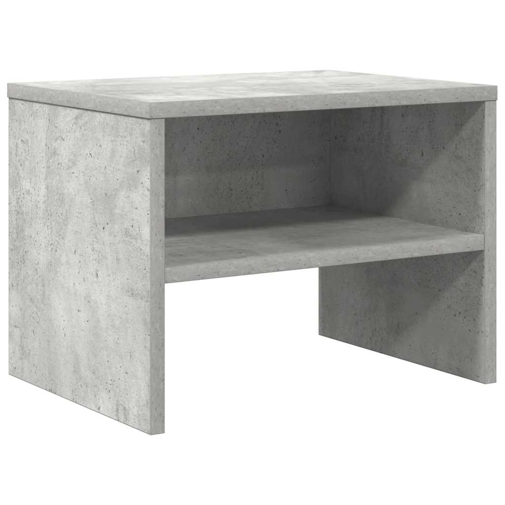 Vidaxl nachtkastje 40x30x30 cm bewerkt hout betongrijs