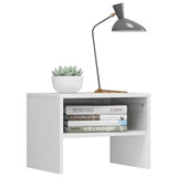 Vidaxl nachtkastje 40x30x30 cm bewerkt hout hoogglans wit