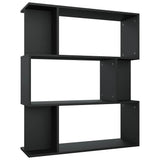 Vidaxl boekenkast kamerscherm 80x24x96 cm bewerkt hout zwart