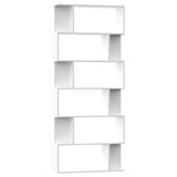 Vidaxl boekenkast kamerscherm 80x24x192 cm bewerkt hout wit