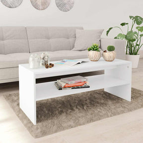 Vidaxl salontafel 100x40x40 cm bewerkt hout wit