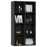 Vidaxl boekenkast dressoir 66x30x130 cm bewerkt hout zwart