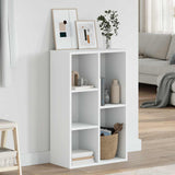 Vidaxl boekenkast dressoir 50x25x80 cm bewerkt hout wit