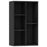 Vidaxl boekenkast dressoir 50x25x80 cm bewerkt hout zwart