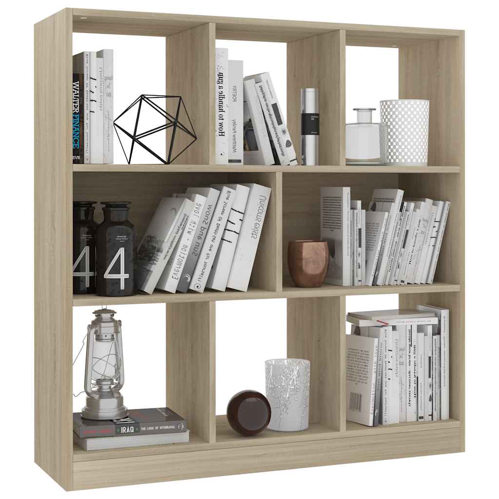 Vidaxl boekenkast 97,5x29,5x100 cm bewerkt hout sonoma eikenkleurig