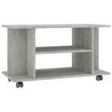 Vidaxl tv-meubel met wieltjes 80x40x45 cm bewerkt hout betongrijs