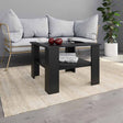 Vidaxl salontafel 60x60x42 cm bewerkt hout zwart