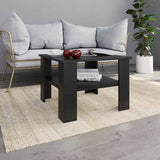 Vidaxl salontafel 60x60x42 cm bewerkt hout zwart