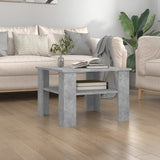 Vidaxl salontafel 60x60x42 cm bewerkt hout betongrijs