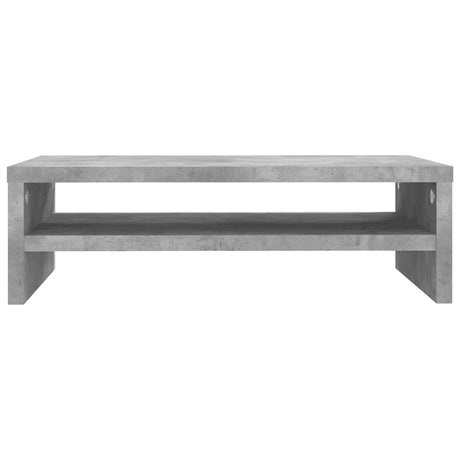 Vidaxl monitorstandaard 42x24x13 cm bewerkt hout betongrijs
