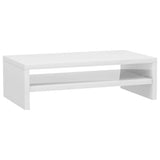 Vidaxl monitorstandaard 42x24x13 cm bewerkt hout hoogglans wit