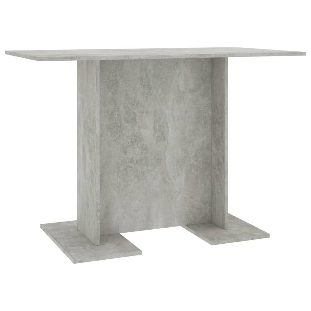 Vidaxl eettafel 110x60x75 cm bewerkt hout betongrijs