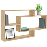 Vidaxl wandschappen 104x20x58,5 cm bewerkt hout sonoma eikenkleurig
