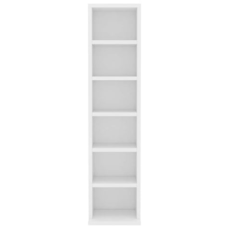 Vidaxl cd-kast 21x20x88 cm bewerkt hout wit