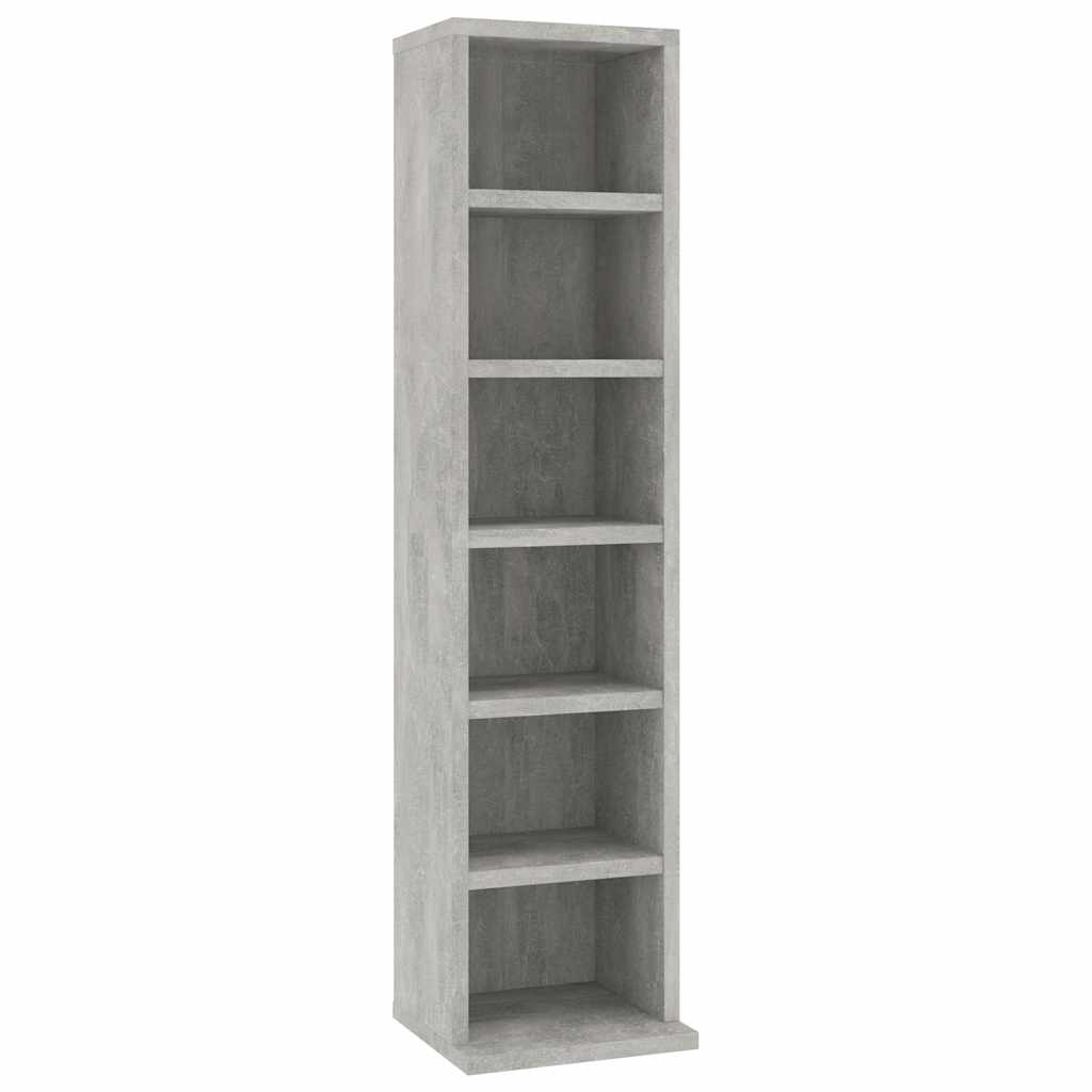 Vidaxl cd-kast 21x20x88 cm bewerkt hout betongrijs