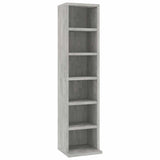 Vidaxl cd-kast 21x20x88 cm bewerkt hout betongrijs