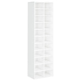 VIDAXL -Schuhschrank 54x34x183 cm Spanplatten High -Gloss White