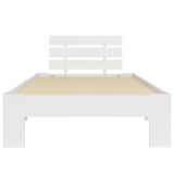 Vidaxl bedframe massief grenenhout wit 90x200 cm