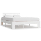 Vidaxl bedframe massief grenenhout wit 120x200 cm