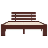 Vidaxl bedframe massief grenenhout donkerbruin 120x200 cm
