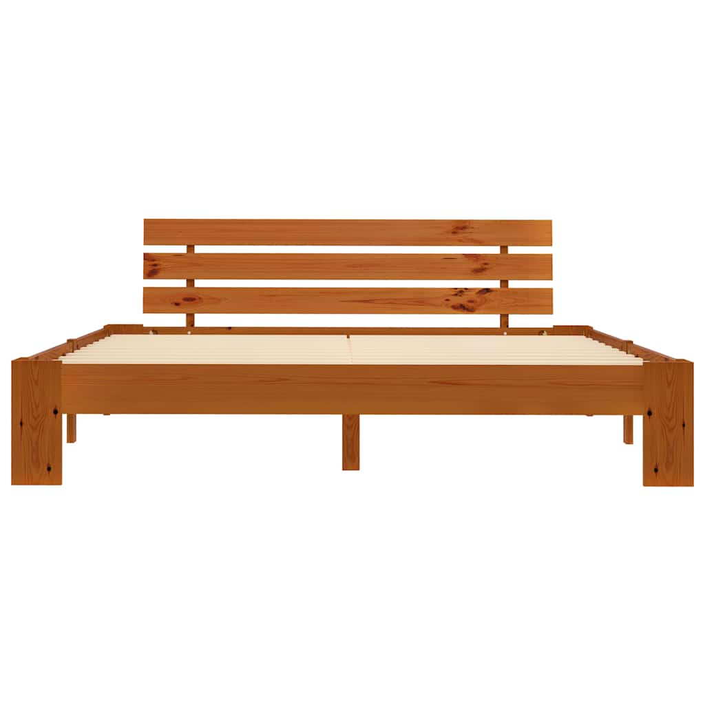 Vidaxl bedframe massief grenenhout honingbruin 180x200 cm