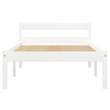 Vidaxl bedframe massief grenenhout wit 90x200 cm