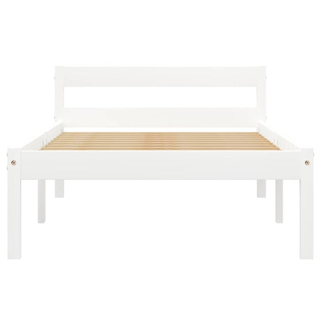 Vidaxl bedframe massief grenenhout wit 90x200 cm