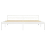 Vidaxl bedframe massief grenenhout wit 180x200 cm