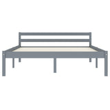 Vidaxl bedframe massief grenenhout grijs 140x200 cm