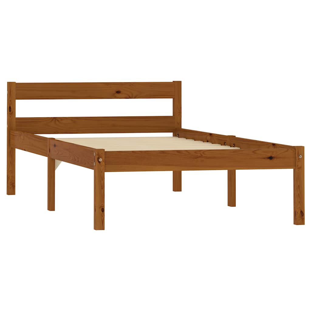 Vidaxl bedframe massief grenenhout honingbruin 100x200 cm