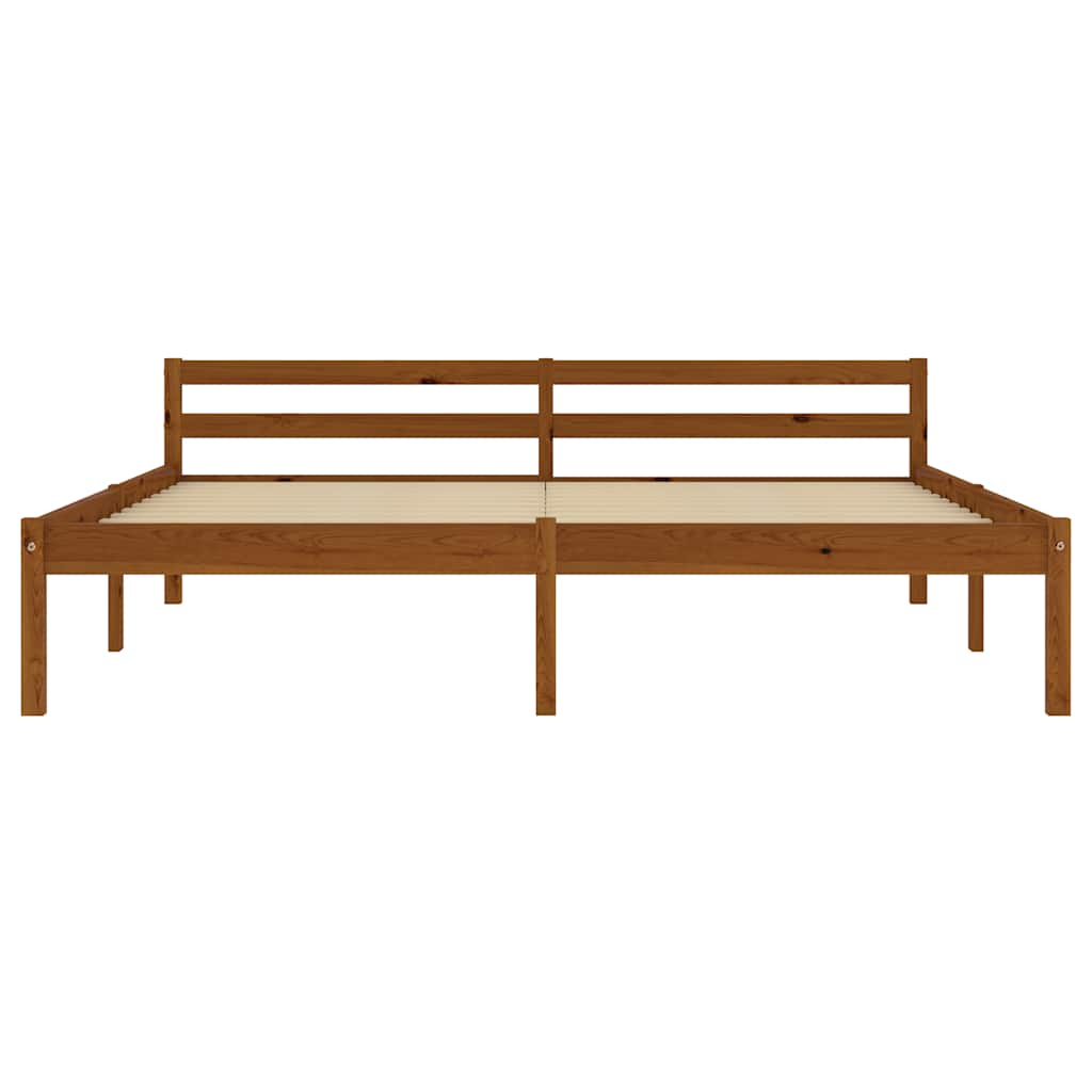 Vidaxl bedframe massief grenenhout honingbruin 160x200 cm