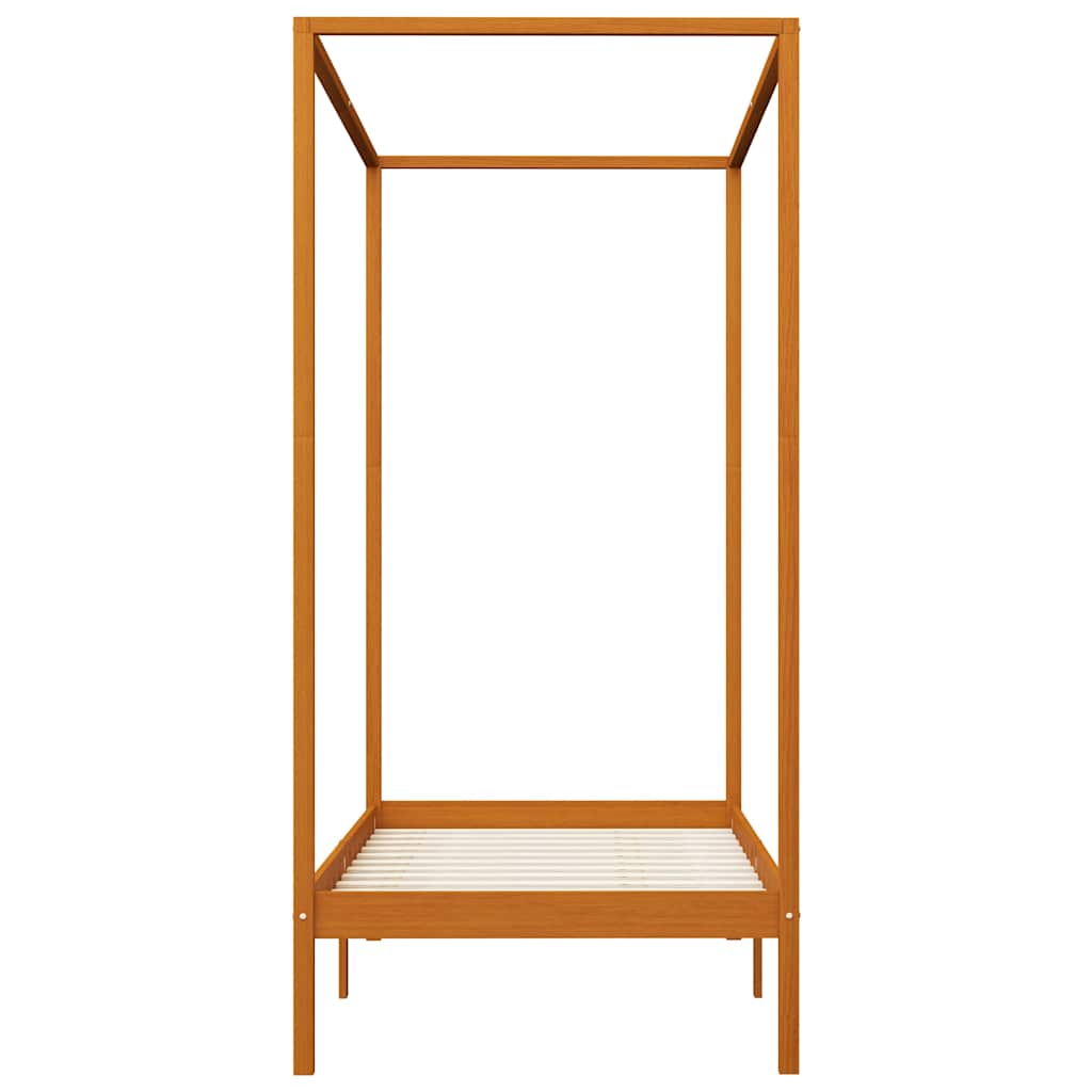 Vidaxl hemelbedframe massief grenenhout honingbruin 90x200 cm