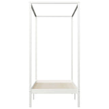 Vidaxl hemelbedframe massief grenenhout wit 90x200 cm