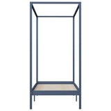 Vidaxl hemelbedframe massief grenenhout grijs 100x200 cm