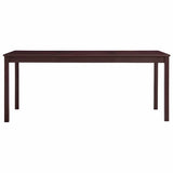 Vidaxl eettafel 180x90x73 cm grenenhout donkerbruin