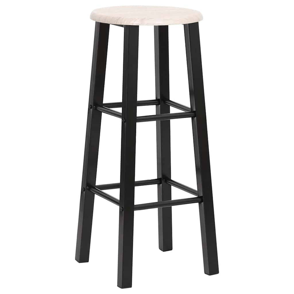 Vidaxl barkrukken 2 st mdf zwart