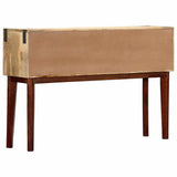 Vidaxl wandtafel 115x30x76 cm massief ruw mangohout