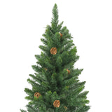 Vidaxl Kunstkerstboom mit Kiefernzapfen 180 cm Grün