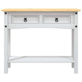 Vidaxl wandtafel mexicaans grenenhout corona-stijl 90x34,5x73 cm wit