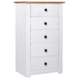 Vidaxl dressoir panama range 46x40x89 cm grenenhout wit