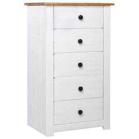 Vidaxl dressoir panama range 46x40x89 cm grenenhout wit