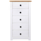 Vidaxl dressoir panama range 46x40x89 cm grenenhout wit