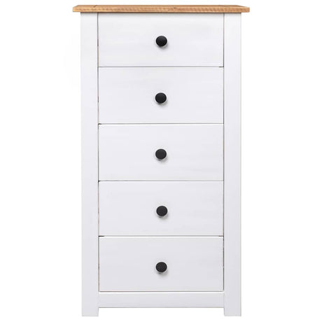 Vidaxl dressoir panama range 46x40x89 cm grenenhout wit