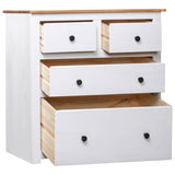 Vidaxl dressoir panama range 80x40x83 cm grenenhout wit