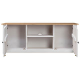 Vidaxl tv-kast panama range 120x40x50 cm massief grenenhout wit