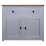 Vidaxl dressoir panama range 93x40x80 cm massief grenenhout grijs